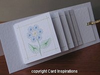Card Inspirations Waterfall Card with Flower Embroidery